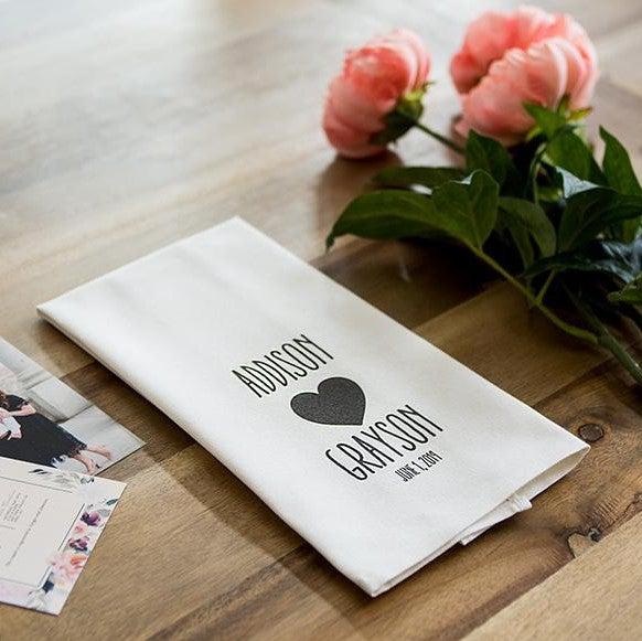 Personalized Wedding Tea Towels