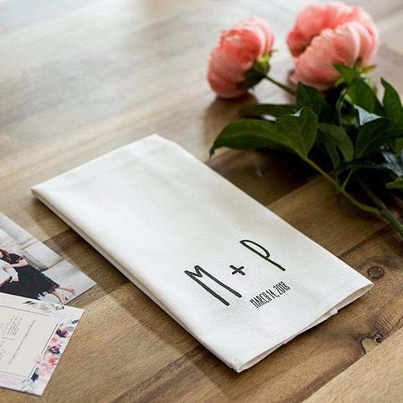 Personalized Wedding Tea Towels