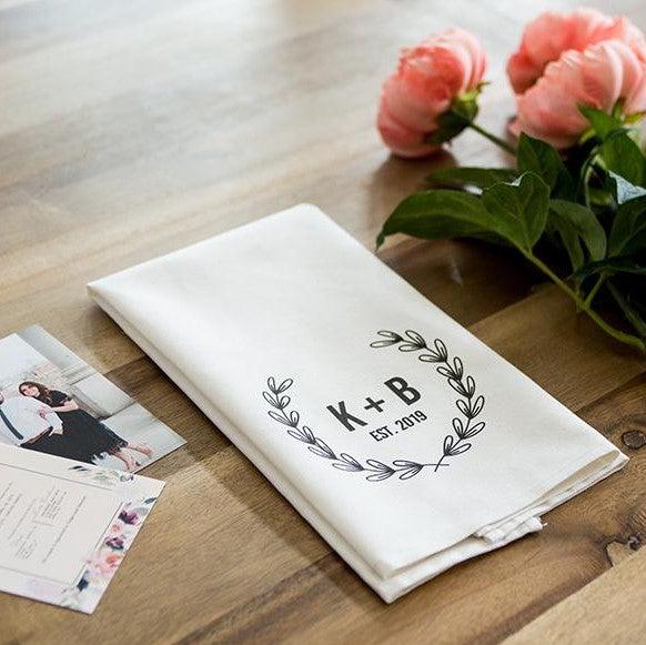 Personalized Wedding Tea Towels