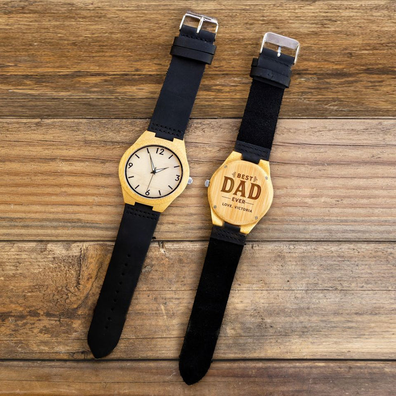 Personalized Wood Watches for Dad