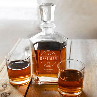 Personalized Groomsmen Proposal Decanter
