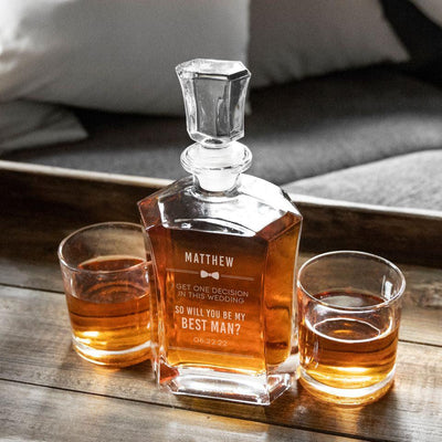 Personalized Groomsmen Proposal Decanter