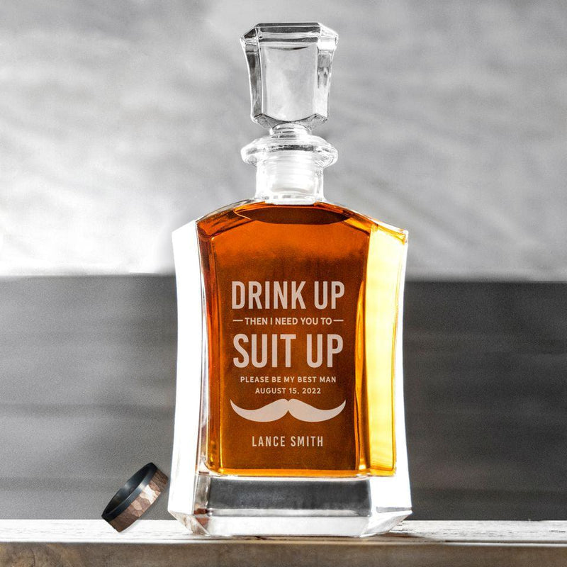 Personalized Groomsmen Proposal Decanter