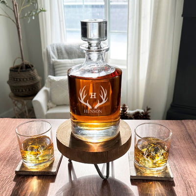 Kingsport 30oz. Personalized Decanter with 2 Lowball Glasses