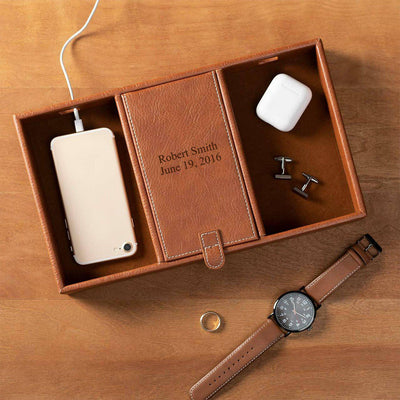 Personalized Men's Valet Charging Station -  - JDS