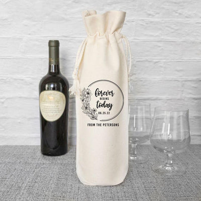Personalized Wedding Wine Gift Bags