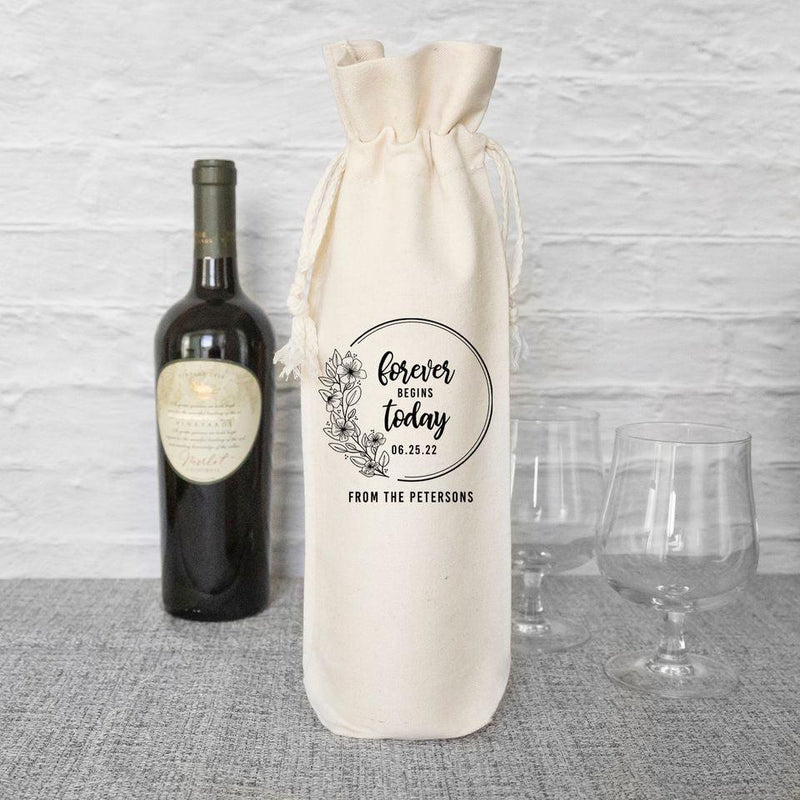 Personalized Wedding Wine Gift Bags