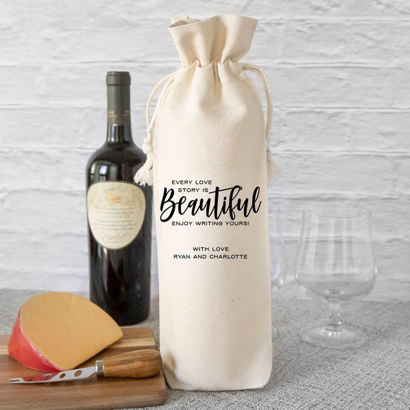 Personalized Wedding Wine Gift Bags