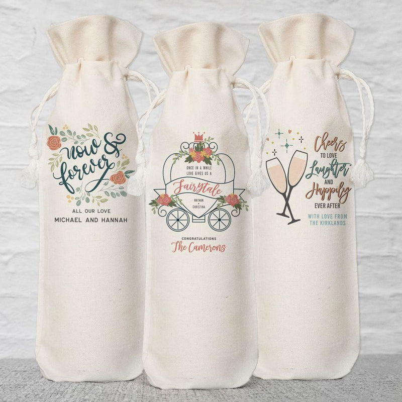 Personalized Wedding Wine Gift Bags