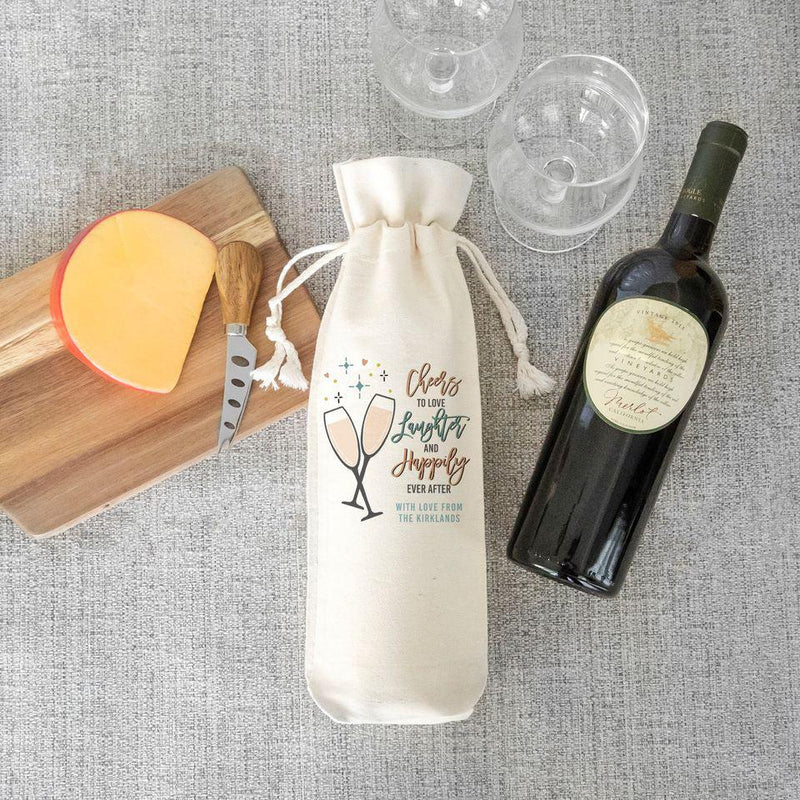 Personalized Wedding Wine Gift Bags