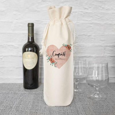 Personalized Wedding Wine Gift Bags