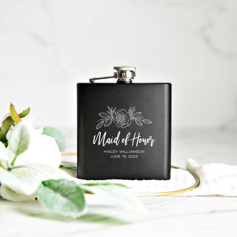 Personalized Flasks - Bridesmaid Proposal