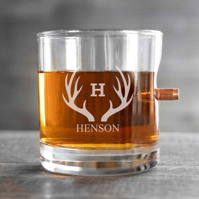 Personalized Bullet Lowball Whiskey Glass