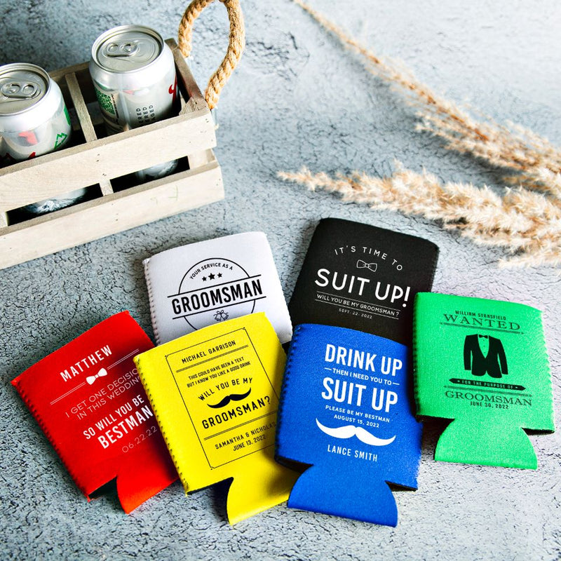 Personalized Groomsmen Koozies