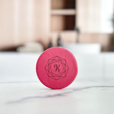 Personalized Leatherette Compact Mirror