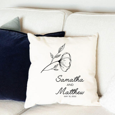 Personalized Wedding Throw Pillow Covers