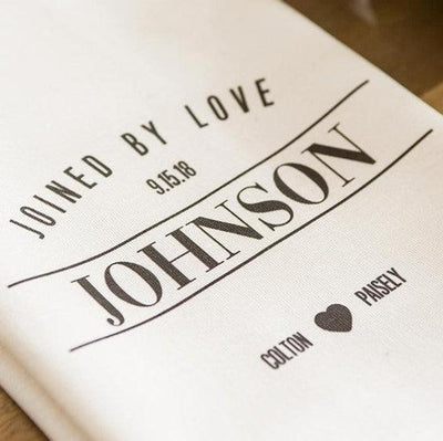 Personalized Wedding Tea Towels