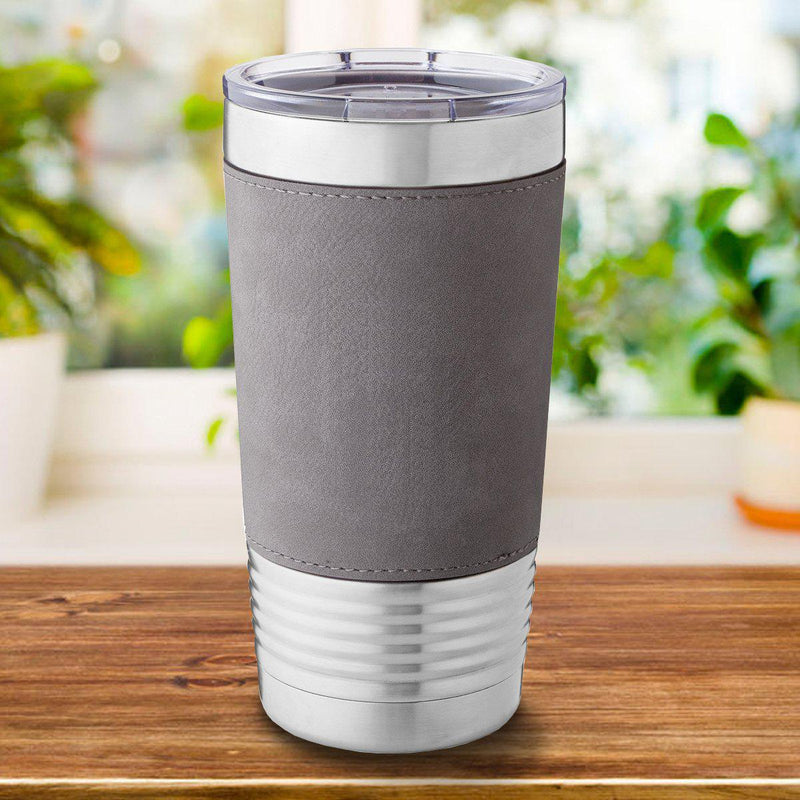 Personalized Grey 20 oz. Travel Tumbler