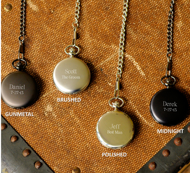 Engraved Groomsmen Pocket Watch